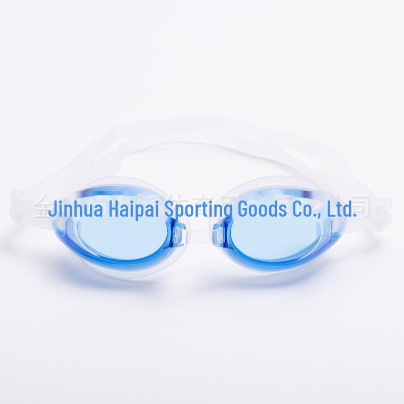 Gafas de natación unisex de silicona, impermeables y planas, de alta definición, en caja