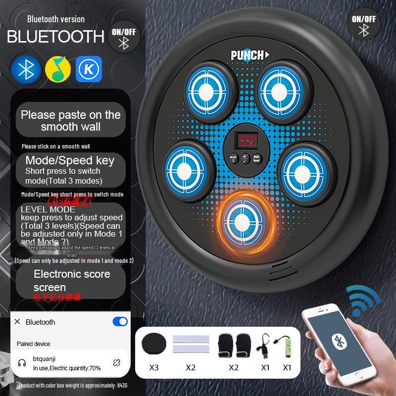 

Трансграничная детская Bluetooth музыкальная боксерская мишень-игрушка - Умный настенный тренажер для отработки ударов