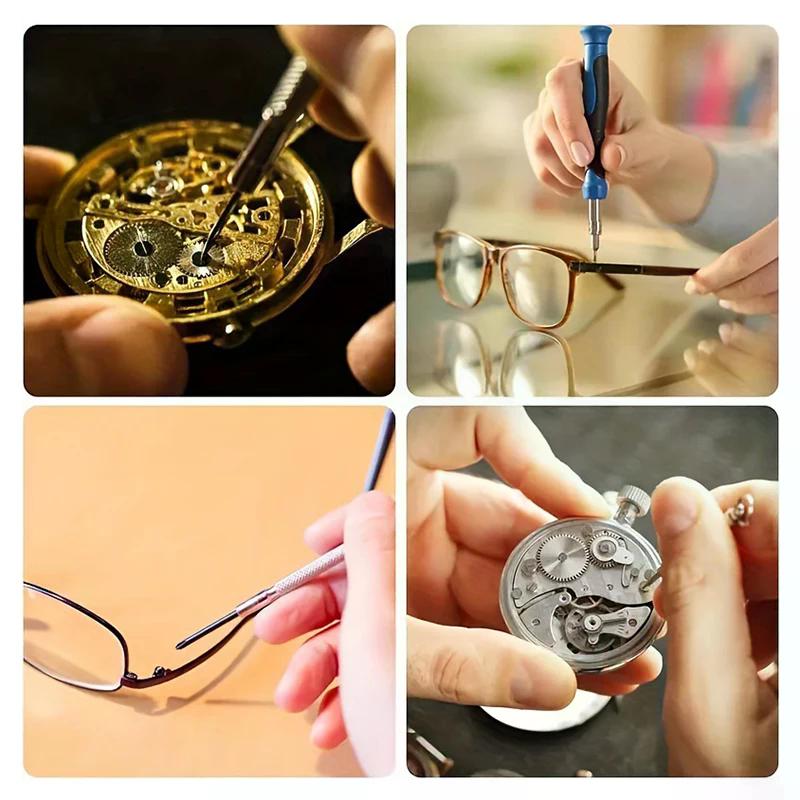 Ultimate 18-in-1 Glasses Repair Screw Kit | Precision Nose Pads, Spacer Caps & Frameless Screws For Eyeglass Adjustments & Maint