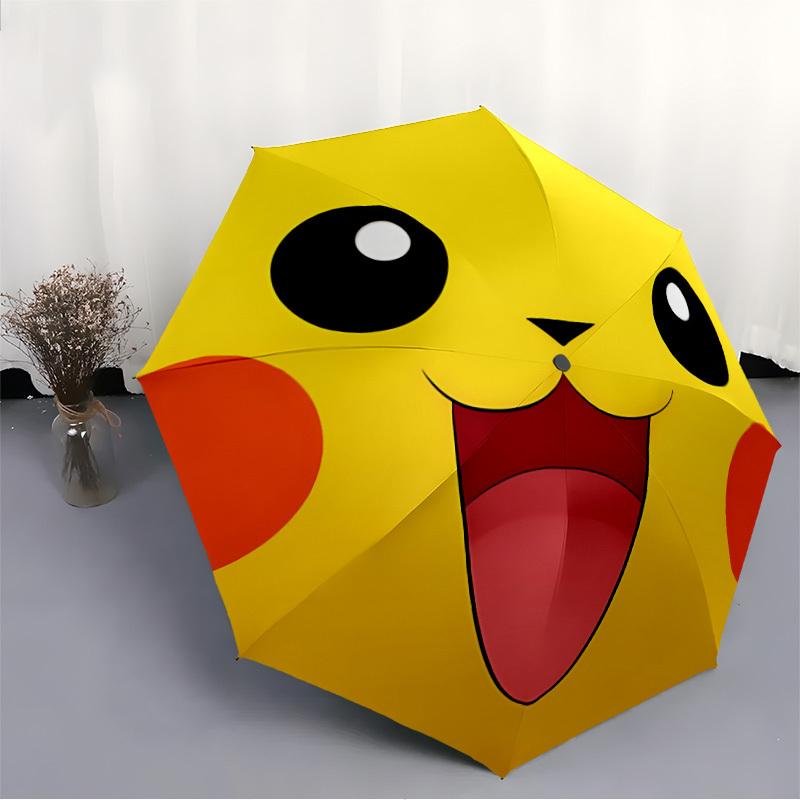 Pokémon Automatic Open/Close Umbrella Folding Umbrella,Portable Compact Perfect Gift for Birthday, Christmas0809186