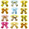 50/100pcs Flower Bowties for Dogs Fashion Bee Spring Style Pet Dog Bow Tie Collar Dog Pet Grooming Accessories for Small Dogs
