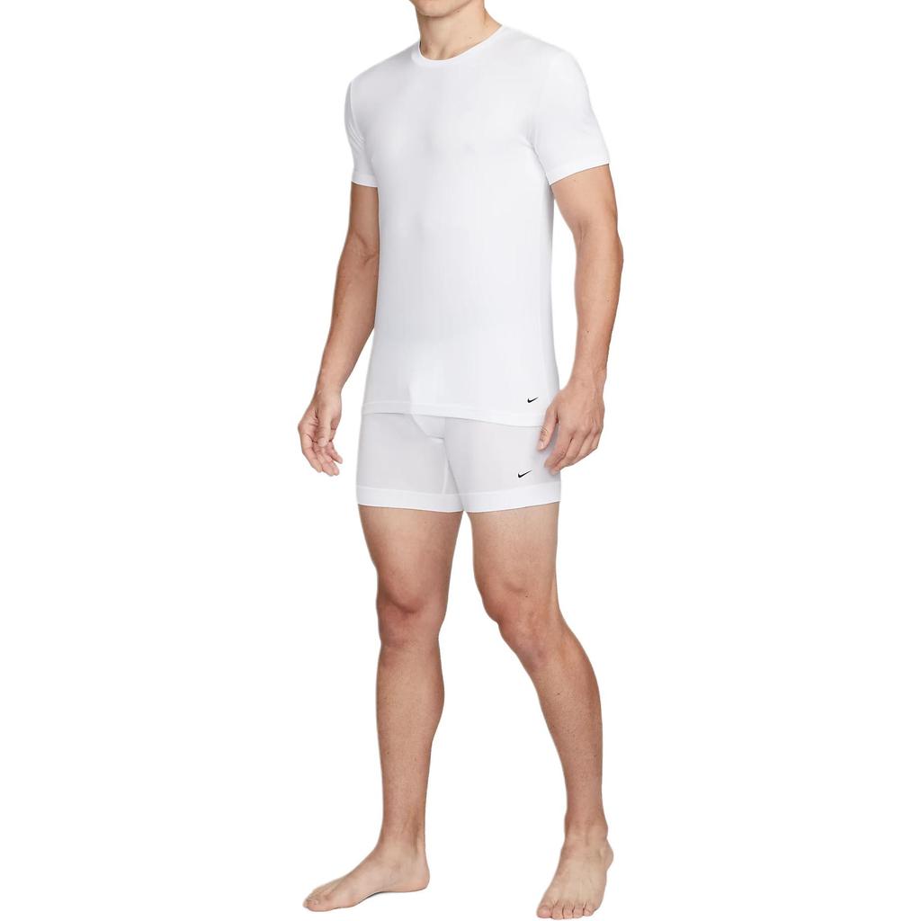 Nike Solid Color Casual Crew Neck Short Sleeve T-Shirt, Pack Of 2 Men Tops White KE1191-100