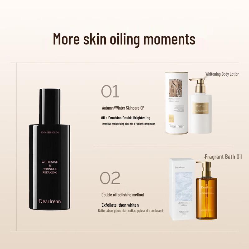 Dear lrean Dual-Effect Whitening & Anti-Wrinkle Body Essence Oil