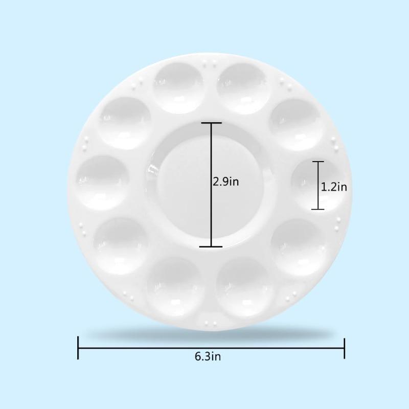 20pcs Paint Tray Palettes, Plastic Paint Pallets for Students to Paints on School Project or Art Class Art Color Palette