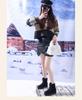 Korean Style High-top Snow Boots for Men and Women, Plus Size, with Velvet Lining and Front Lace-up.