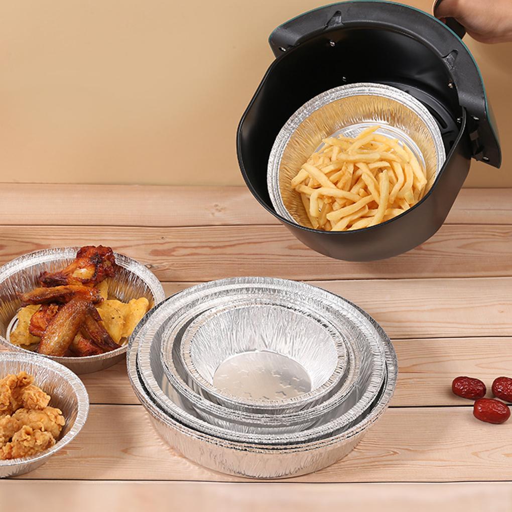 Disposable Aluminum Foil Plates Convenient And Flame-retardant Aluminum Foil Tray Multifunctional