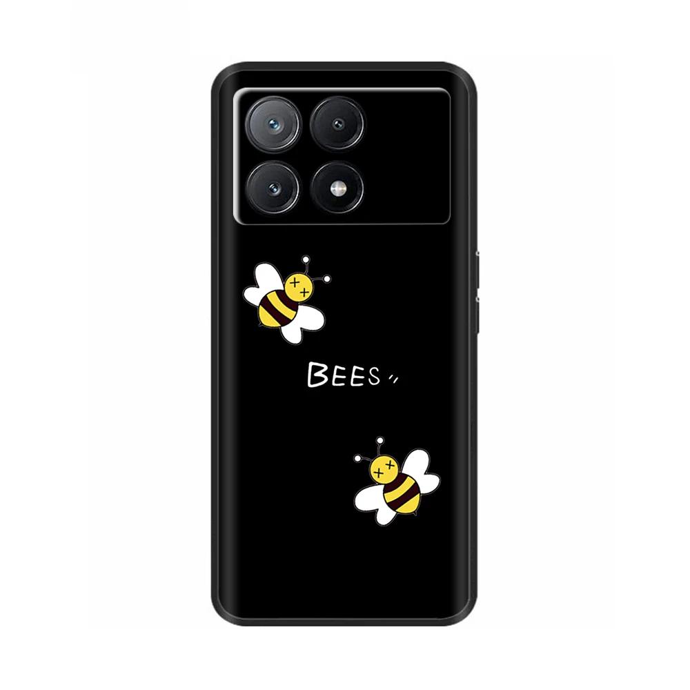 Case For Poco X6 Pro Phone Back Cover For Poco X6 Neo Pocox6 Pro 5G Soft Black Silicone Bumper Shockproof Protective Shell Cases