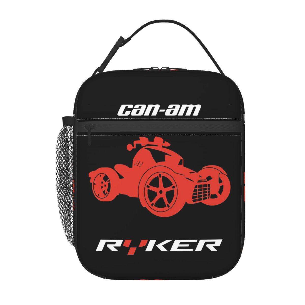 Lehet Am Ryker Off-Road BRP ATV Grafikus Szigetelt Ebédtáska Gyerekeknek Iskola Hűtőtáska Hőálló Ételhordó Táska Ebédhordók Tároló One Size