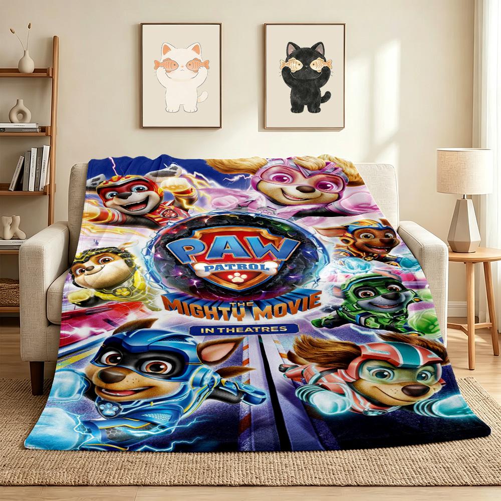 Paw Patrol Movie Throw Blanket Flannel Blanket Soft Warm Sofa Bed Camping home Decor Unique Christmas Gift C102110