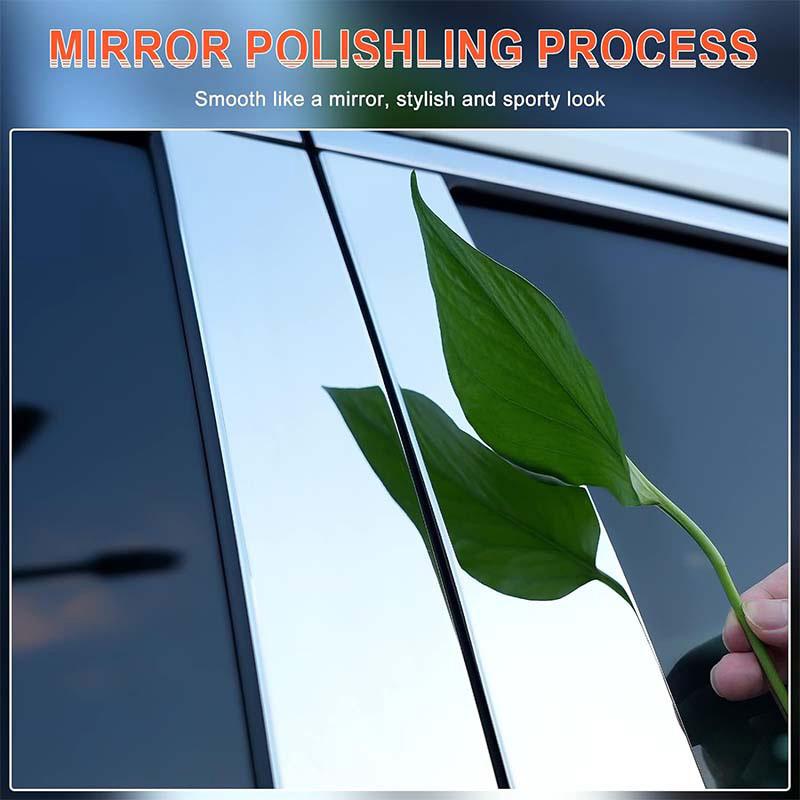 10 st Bilstolpeöverdrag av PC-material Dörrlist Fönsterlist Klistermärke Passar För Seat Leon 3 2013-2020