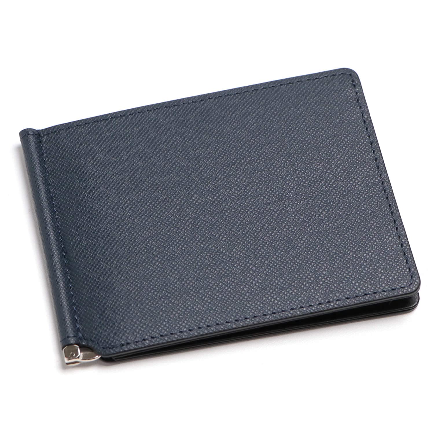 

Leather Craftsman Freedom Money Clip Genuine Separates Bill FD001 NV Wallet, Thin, Leather, Men s, Bills, Clip, (Navy)