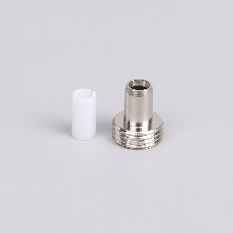 3Set 7mm Ceramic Tube Sleeve & Metal Head Connector Adapters For Visual Fault Locator Red Light Pen Fiber Optic Cable Tester