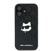 Karl Lagerfeld Klhcp16Spgklchpk Iphone16 6.1 Czarny/Black Hardcase Monogram Choupette Head Pin