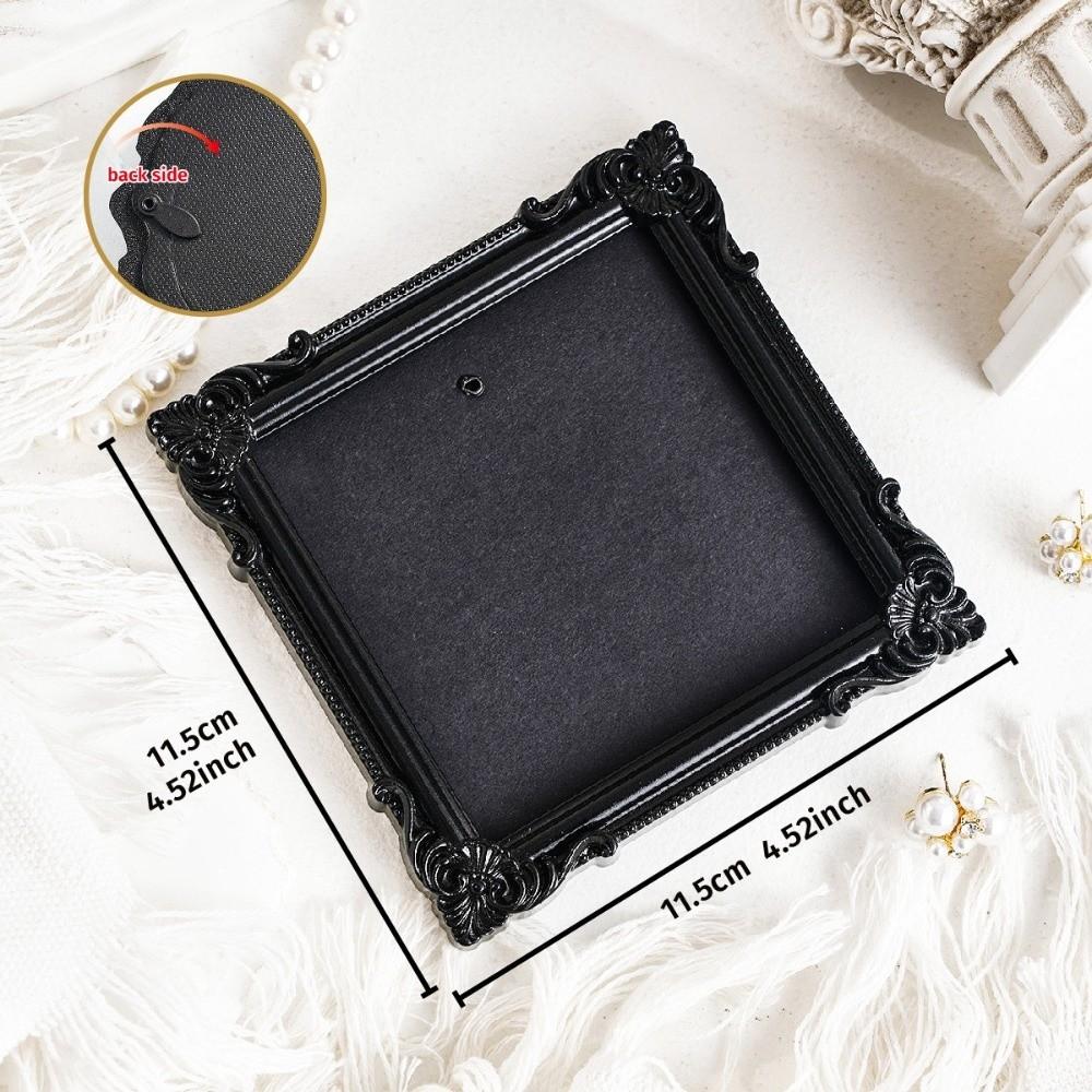 Hanging Mini Photo Frames Resin Photographic Props Memory Display Frames Glass-Free Baroque Ornate Decorative Frames Home Decor