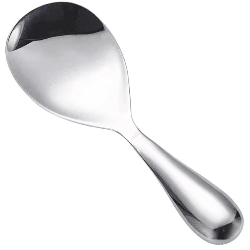 Extra Thick 316 Stainless Steel Non-Stick Rice Serving Spoon and Spatula for Household Use