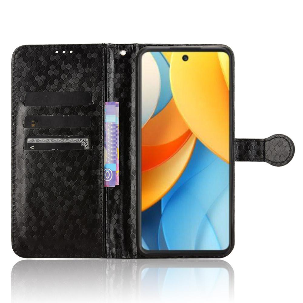 For ZTE Nubia V60 Design Wallet Case Dot Pattern Imprint PU Leather Phone Cover
