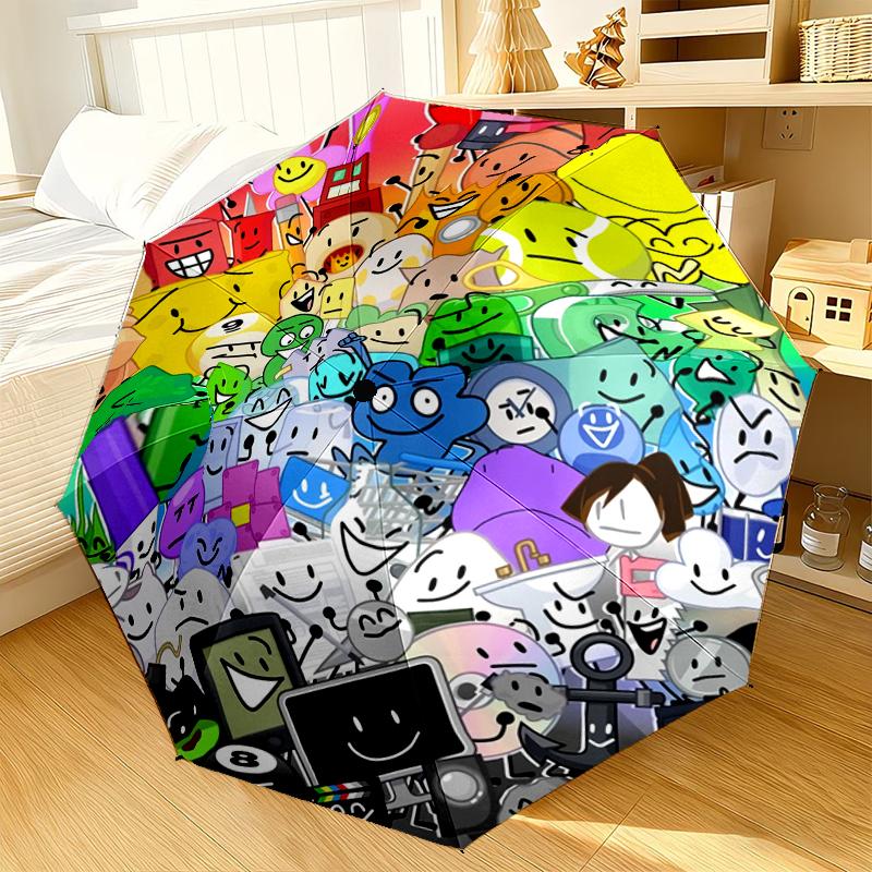 

Colorful Dream Island Collage Umbrella 8-Frame for Travel, camping, Casual Lightweight Portable Umbrella, Essential for every family Holidays Gift