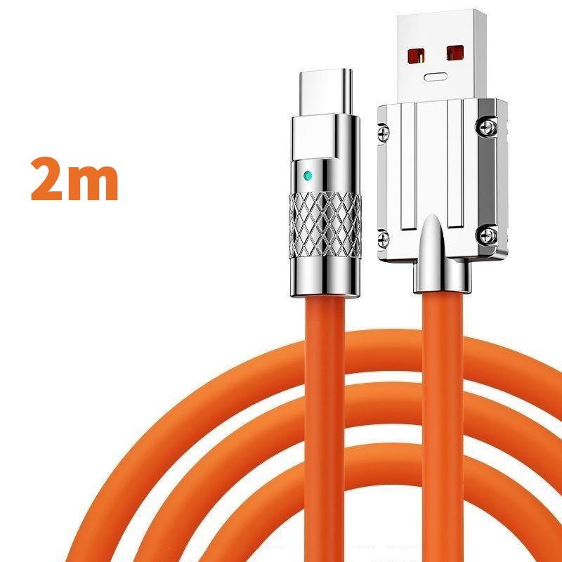 120W 6A Schnellladekabel USB C Ladekabel Multifunktionales Schnellladekabel für Mobiltelefon