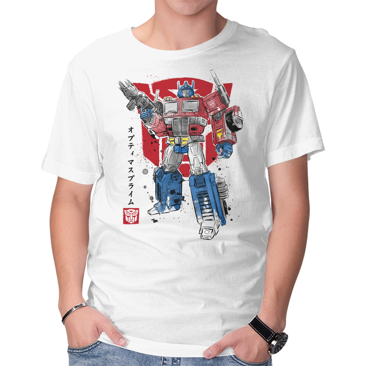 Unisex Crew Neck T-Shirt Prime Sumi-E Graphic Short Sleeve Casual Tee XL