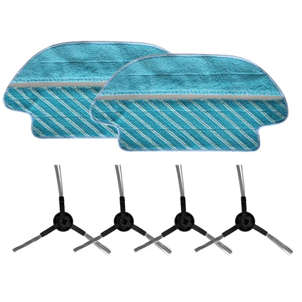 2 Mop Vacuum Cleaner 4 Side Brush Cleaner Spare Parts