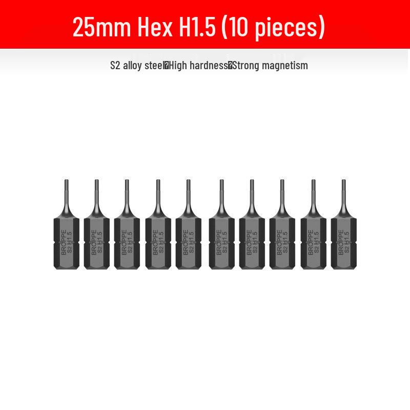 Compact Electric Screwdriver Bit Set: Phillips, Slotted, Torx, Hex, Strong Magnetic Power Drill, S2 Magnetic Bits.