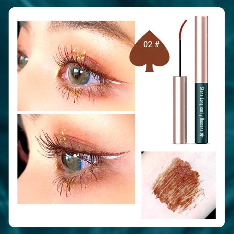 

Тушь для ресниц Водостойкая утолщающая завиток для похудения Не размазывается Мгновенно высыхает Натуральная основа для туши для ресниц Длительный макияж Женская жидкость для роста ресниц коричневый