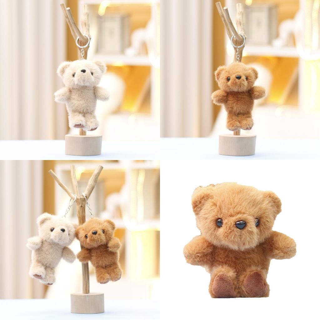 Cuter Bear Plush Doll With Super Soft Short Pile For Dolls And Pendant Bag
