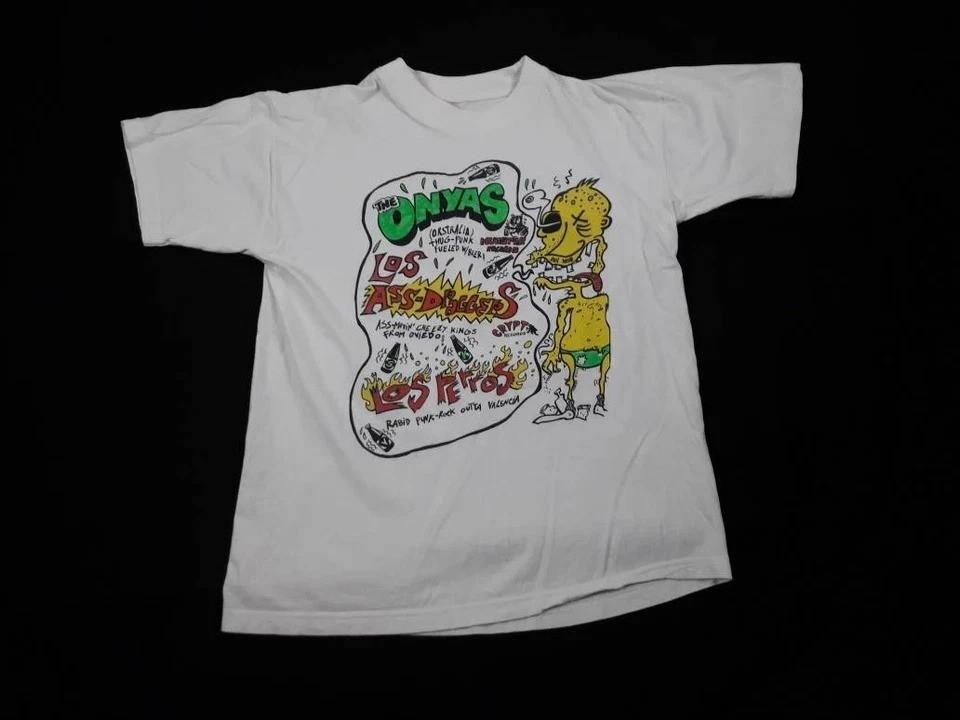 Vtg 1997 the Onyas Band Tour Heavy Cotton White Full Size T Shirt For Men CS493 XXXXL