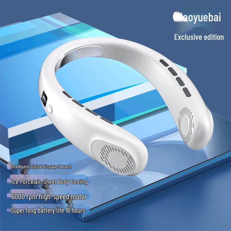 Portable Bladeless Neck Fan with Cooling