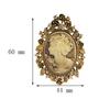 1X Vintage Cameo Victorian Style  Wedding Party Women Pendant Brooch Pin