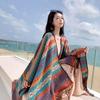 Bohemian Ethnic Women's Shawl: High-End Retro Cape Cloak Scarf for Xinjiang Tibet Travel