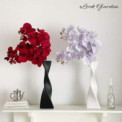 10-head Phalaenopsis Simulation Flowers, Phalaenopsis Silk Flowers, Wedding Decoration Photography Props