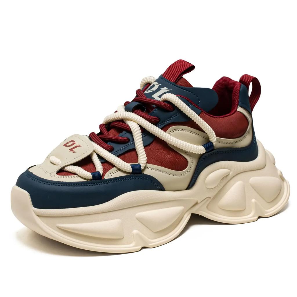 Fashion 2025 Spring Autumn New Luxury Men's Sneakers Fashion Versatile Casual Shoes Thick Soled Tall Running Shoes Zapatos Para Hombres