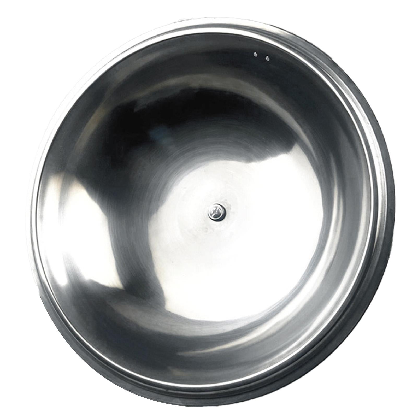 

Stainless Steel Pan Cover Round Tall Partial Transparent Visual Glass Soup Pot Lid for Home Restaurant 34cm 13.38in 34cm / 13.38in