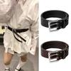 Y2K Leather Belt Personalized Waist Chain Jeans Pants Decor Hiphop Jeans Belt