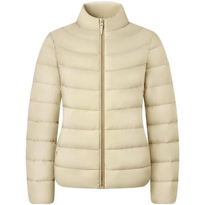 Women's Lightweight Slim Fit Short Stand-Collar Down Jacket 310266A