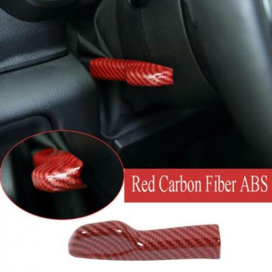 Red Carbon Fiber Steering Wheel Height Adjust Trim For - Dodge RAM 1500
