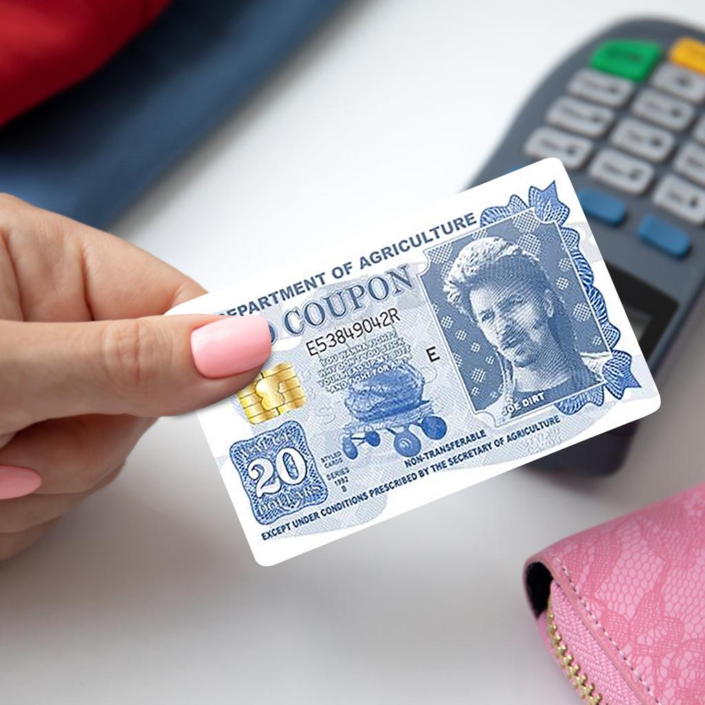 Funny Joe Dirt Food Coupon Credit Card Skin