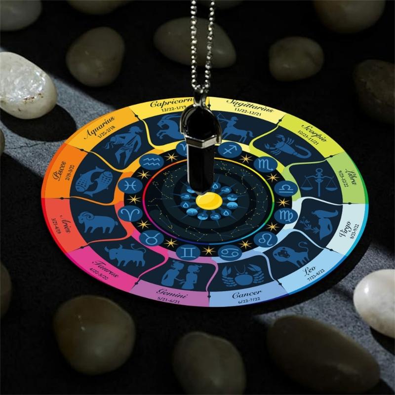 Pendelmatte Sternbilder Mauspads Gummi Divinationsmatte Wünschelruten Zeremonienmatte für Schreibtischdekoration