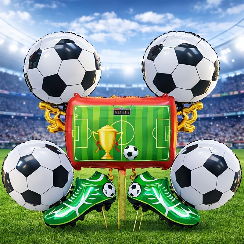 5pcs Football Themed Party Balloons Soccer Field Soccer Shoes Soccer Cup Balloon Sports Competition Decoration Photo Props