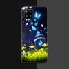 Krásné pouzdro na telefon Butterfly pro Samsung Galaxy A12 A02S A22 A32 A52 A72 A71 A51 A41 A31 A21 A11 A50 A70 A10S A20S černý kryt