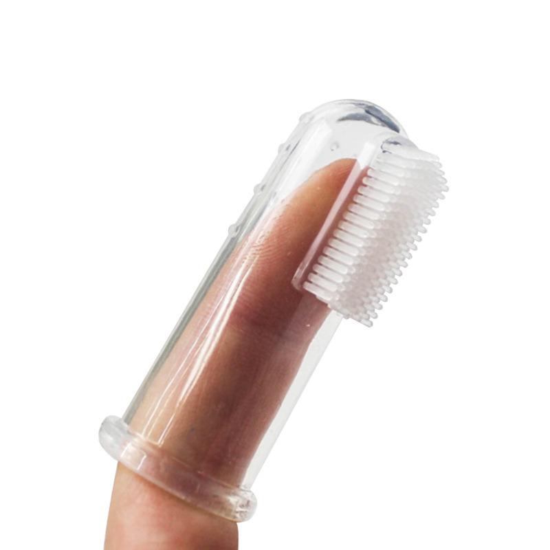 5pcs Super Soft Silicone Pet Finger Toothbrush Dog Brush Bad Breath Tartar Teeth Care Tool Cat Cleaning Silicagel Pet Supplies