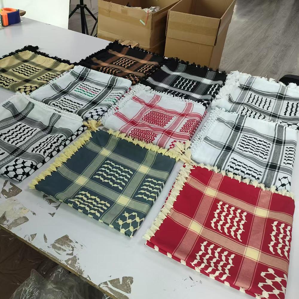 Wysokiej jakości szalik Palestyna Keffiyeh Arabski Kuffiyeh Palestyński Wrap Shemagh Szalik Hidżab Palestyna dla Mężczyzn W magazynie