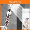 Spa Head Shower 3 Mode Button High Pressure Filter Balls Saving Water