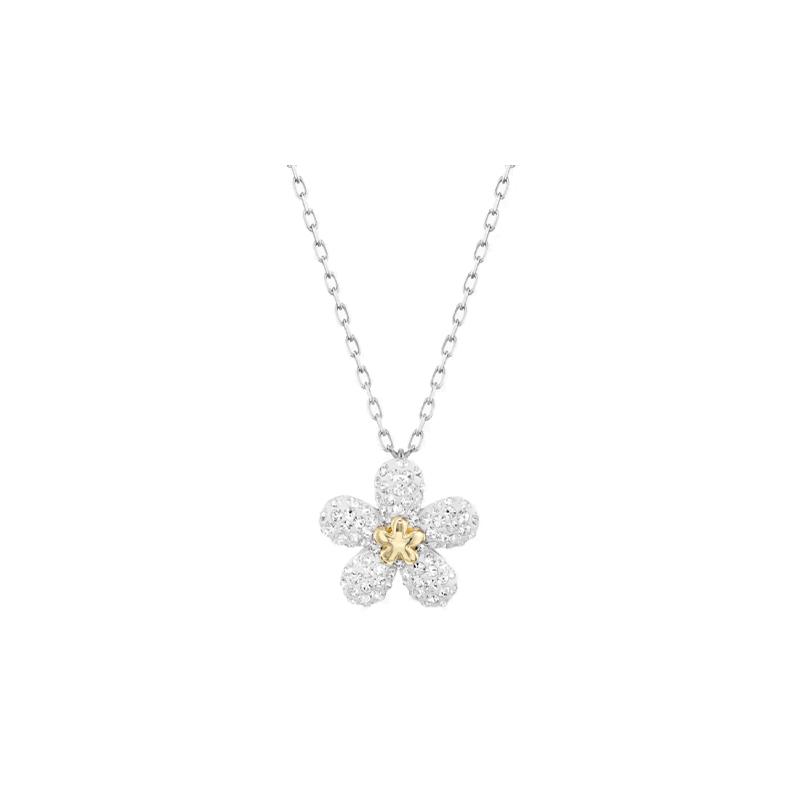 Swarovski Tough Flower Necklace Women s White 5136830 белый