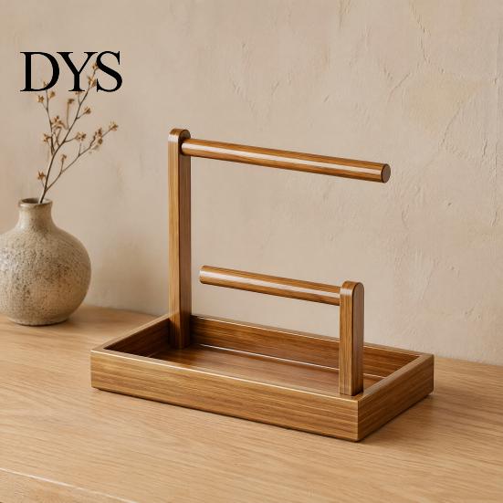 Space Saving Organizer Wooden Headband Holder Organizer, Large Capacity Storage Box, Dormitory Desk Multi Purpose Container, for Hair Accessories And