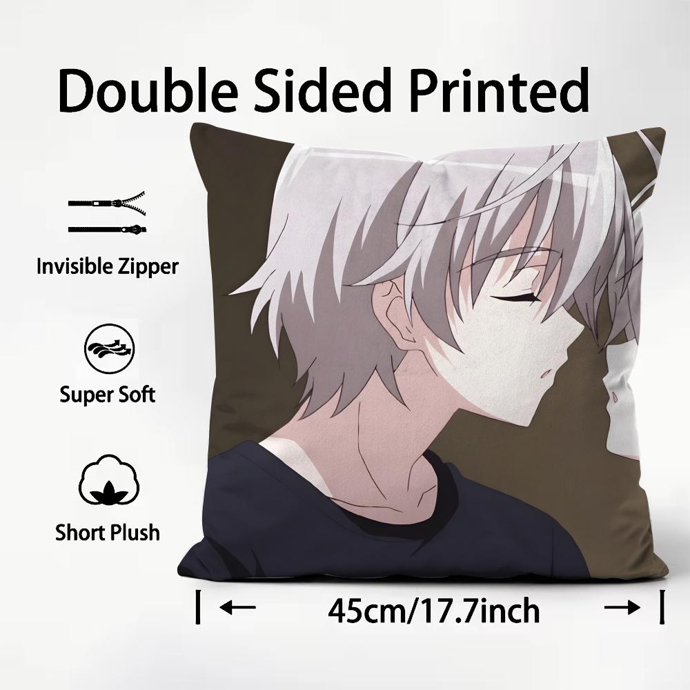 Anime Y-Yosuga No Sora Pillow Case Pattern Printed Pillowcase For Living Room Sofa Cushion Cover & Bedroom Decor