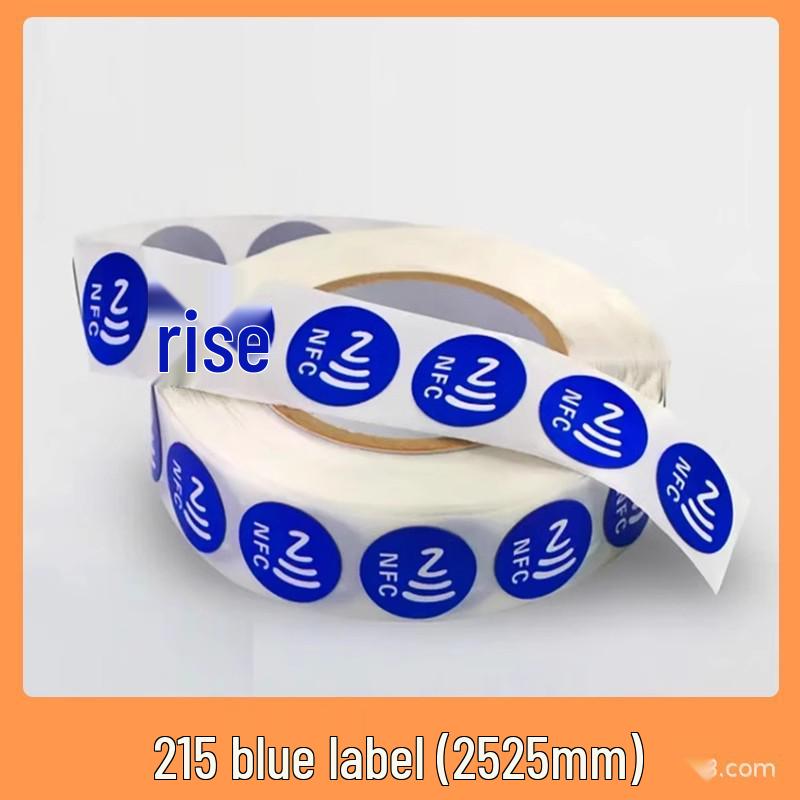NFC Anti-Metal RFID Tag: 215 Chip, Anti-Magnetic, Quick Command, Music Compatible Sticker