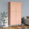 VidaXL Wardrobe Pink 90x50x180 Cm Steel