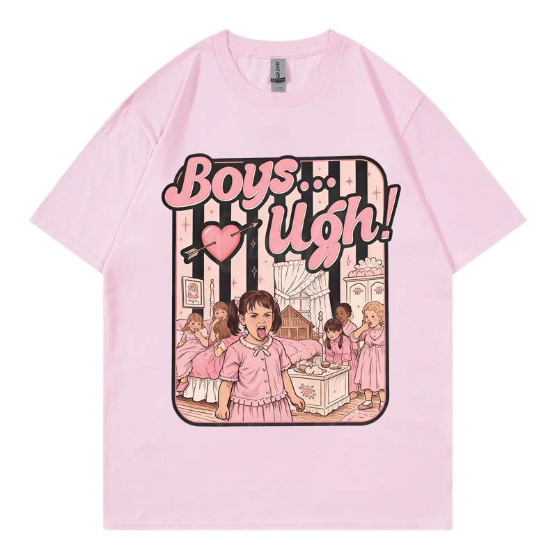Funny Boys Are Ugh TShirt Unisex Unisex Gothic Vintage Short Sleeve T Shirts Fashion Casual 100Cotton TShirts Summer Streetwear
